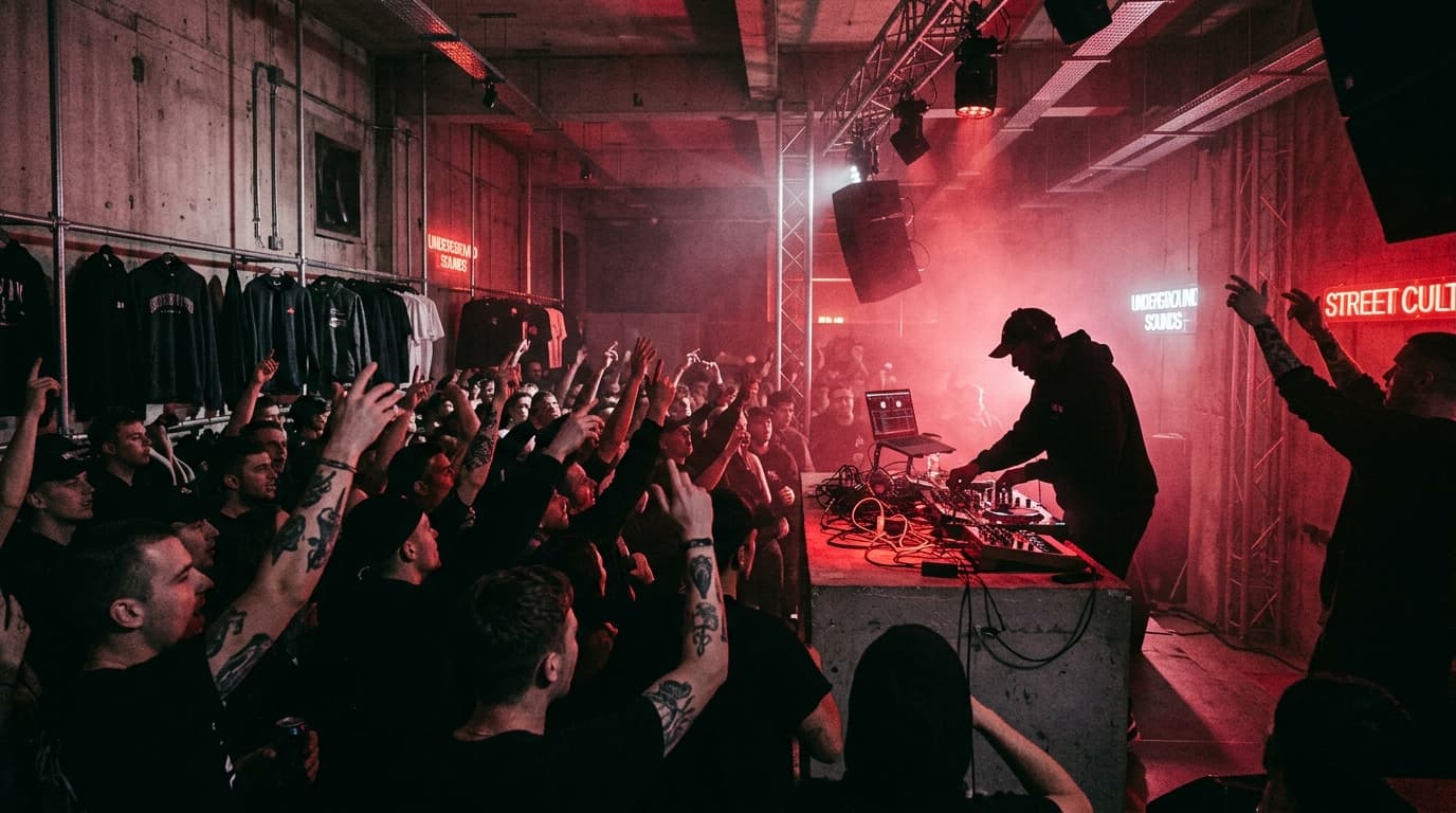 SORT STUDIOS live in-store gig stage